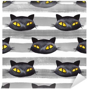 Simple Halloween Seamless Pattern - Watercolor Painting (400x400), Png Download