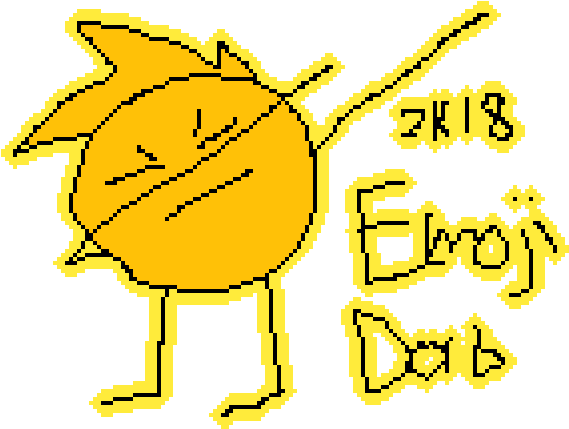 False Emoji Dab 2k17 - Illustration (1024x576), Png Download