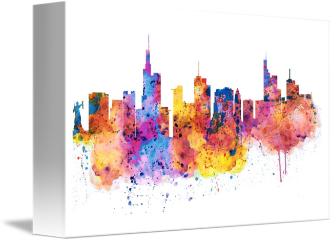 "frankfurt Skyline" By Marian Voicu - Frankfurt (650x470), Png Download