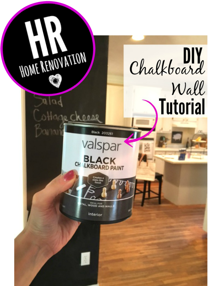 This Diy Chalkboard Wall Was A Breeze To Put Together - Tutorial (727x999), Png Download