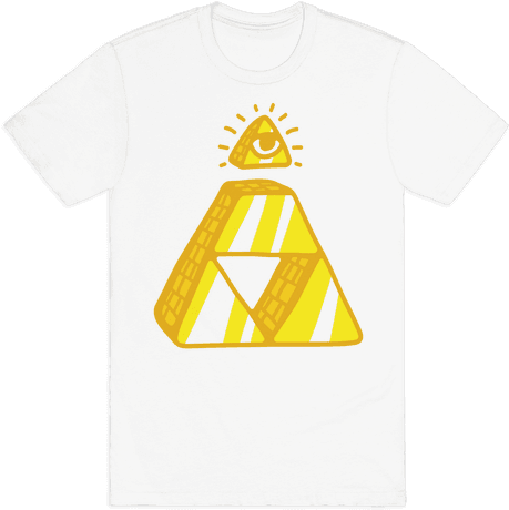 Illuminati Triforce Mens T-shirt - Illuminati Triforce (484x484), Png Download