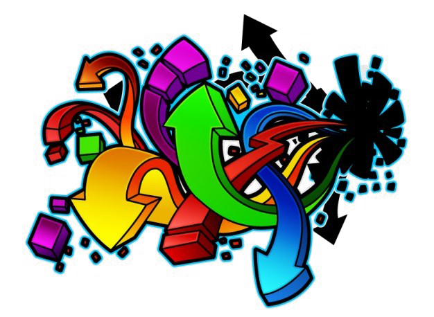 Graffiti Free Png Image - Auna Soundstorm 2.0 Boombox Bluetooth 40w (626x458), Png Download