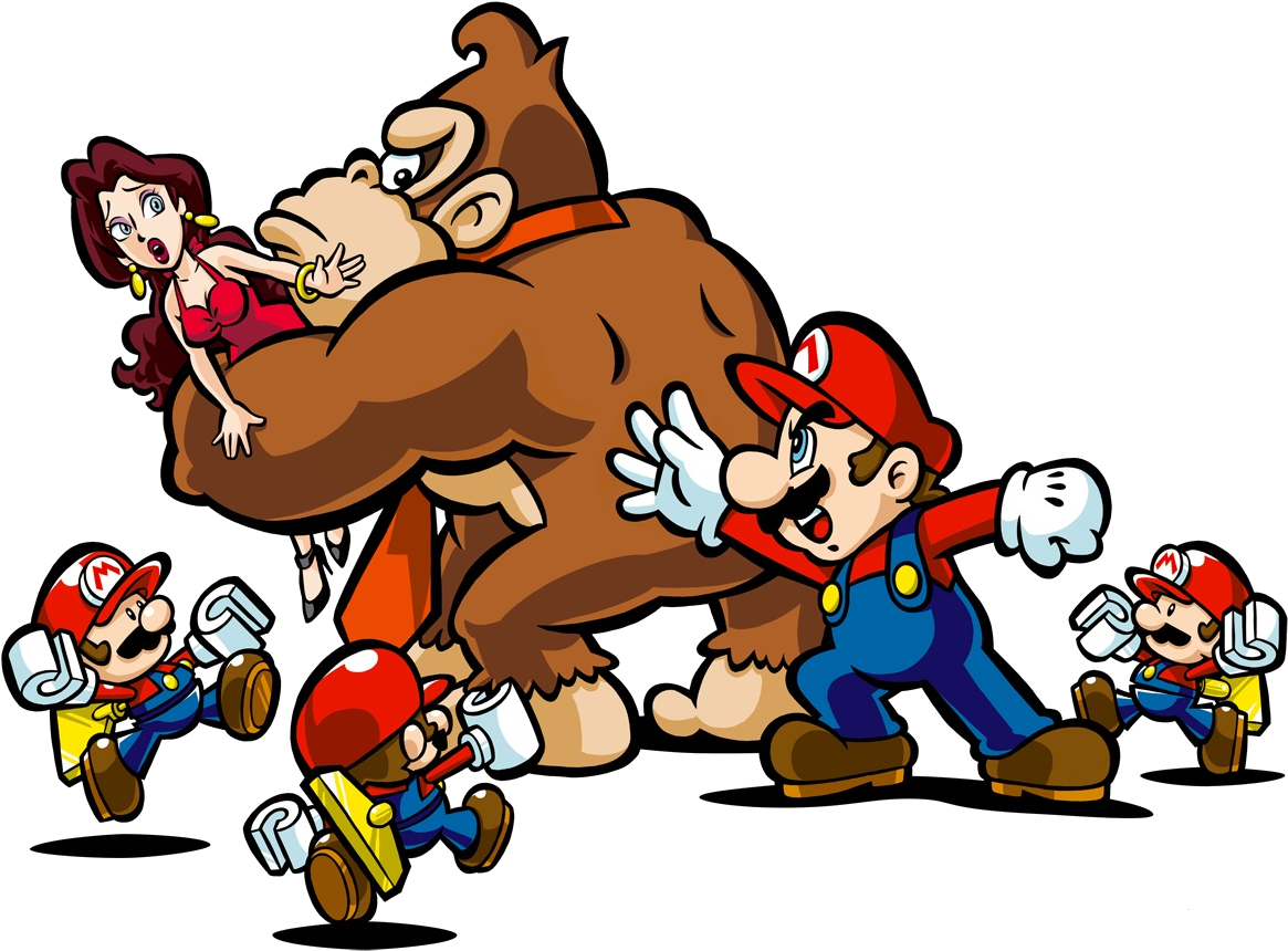 Mario Vs Donkey Kong Png Transparent Picture - Mario Vs Donkey Kong Art (789x600), Png Download