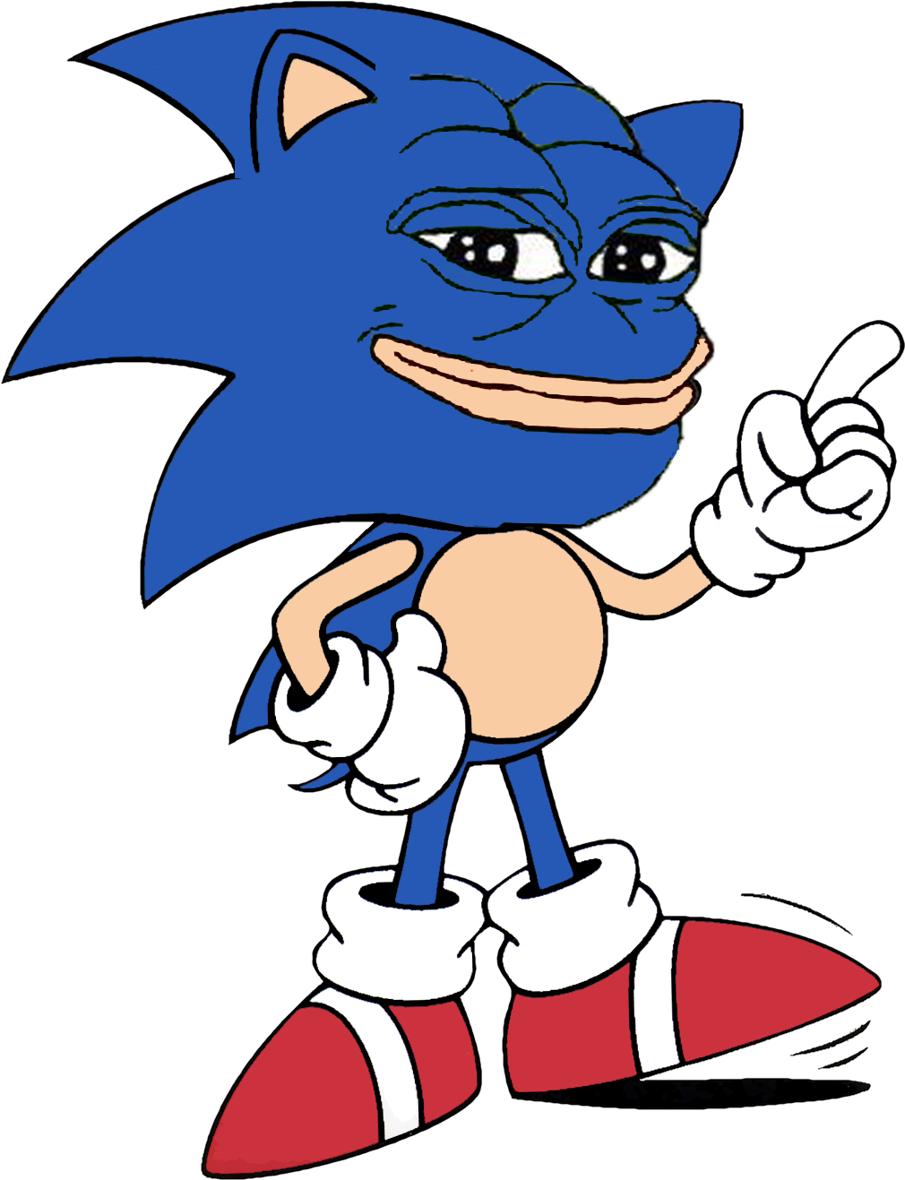 1 Yr - Pepe The Hedgehog (1024x1344), Png Download