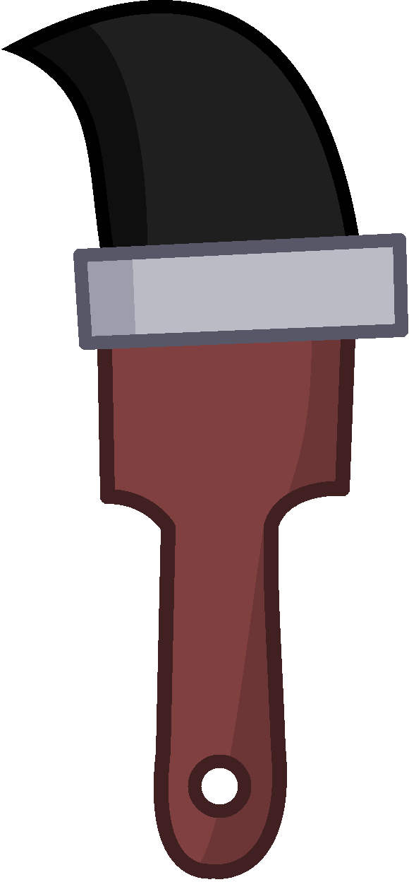 Male Paintbrush - Tool (580x1248), Png Download