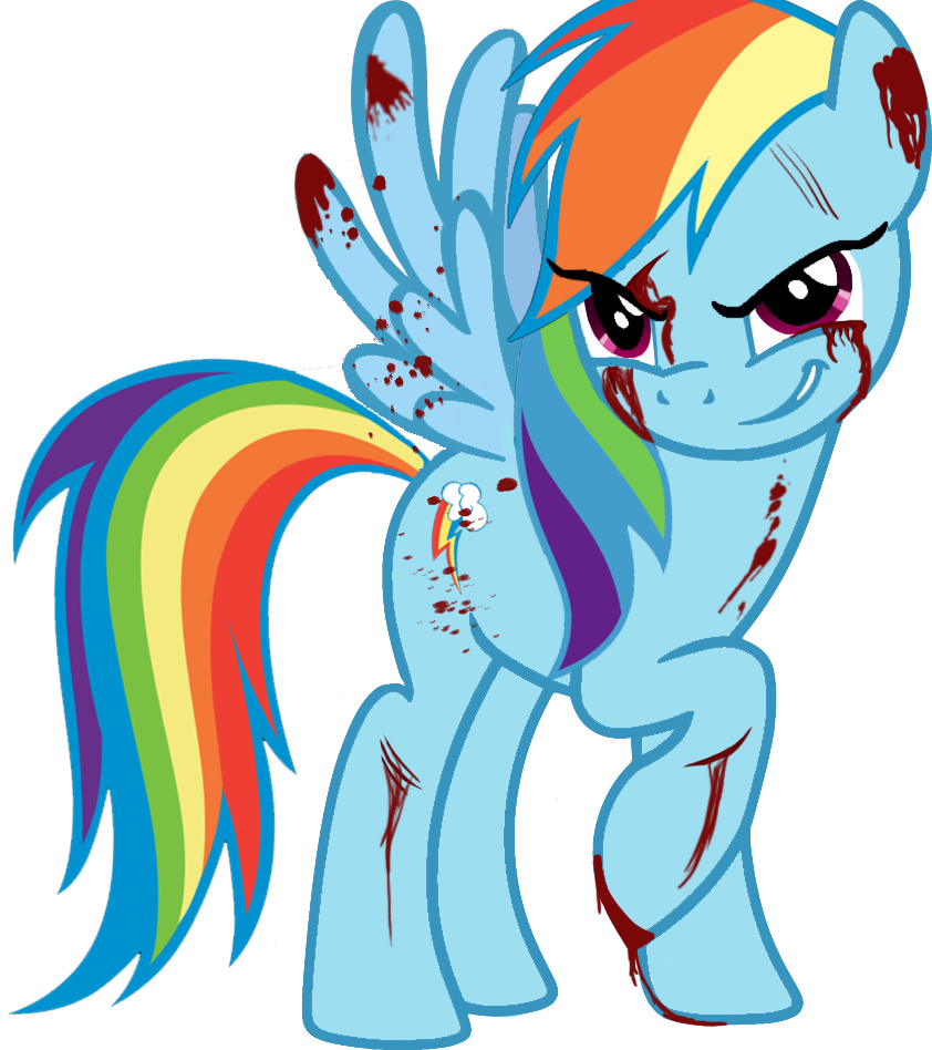 Bloody Rainbow By Dramioneforver On Deviantart Banner - Mlp Rainbow Factory Png (842x948), Png Download