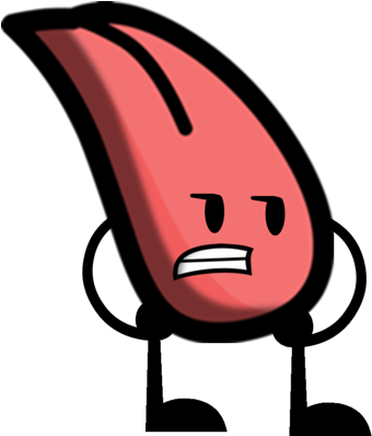 Tongue - Cartoon Tongue Transparent (364x397), Png Download