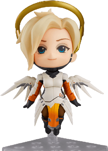 Nendoroid Mercy Nendoroid Mercy Nendoroid Mercy - Nendoroid Mercy: Classic Skin Edition (overwatch) (525x525), Png Download