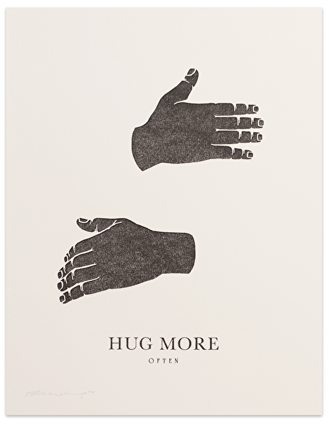 Hug More Often - Hug More Transfer Print (600x600), Png Download