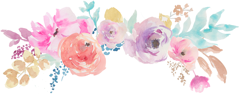 Karen Joy Creations - Unicorn Flower Border Png (1200x469), Png Download