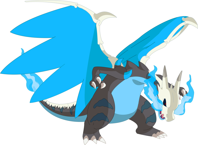 Pokemon Shiny Mega Charizard Bony Is A Fictional Character - Charizard Bony (800x588), Png Download