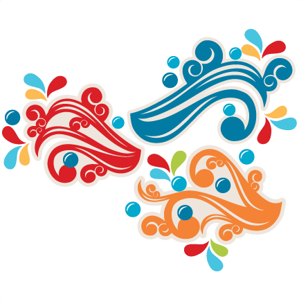 Summer Waves Set Svg Scrapbook Cut File Cute Clipart - Graphic Design (432x432), Png Download