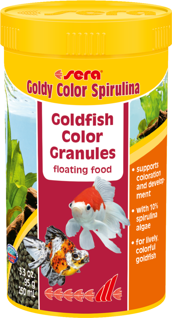 00882 Int Sera Goldy Color Spirulina 250 Ml Top - Sera Goldy Color Spirulina (693x1280), Png Download