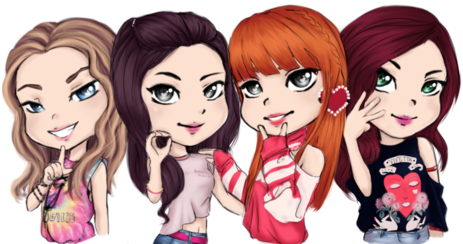 Anime, Chibi, And Kpop Image - Blackpink As If It's Your Last Chibi (500x243), Png Download