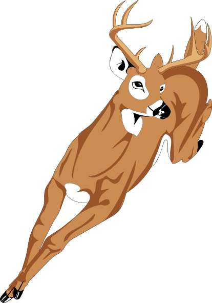 Running Deer Svg Clip Arts 414 X 591 Px (414x591), Png Download