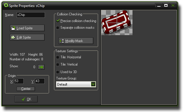 Sprite Properties Game Maker (645x401), Png Download