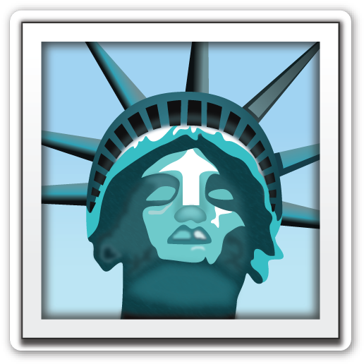 **this Sticker Is The Large 2 Inch Version That Sells - New York Emoji Png (531x535), Png Download