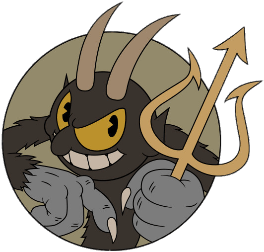 Cuphead The Devil - Cuphead Devil (630x630), Png Download