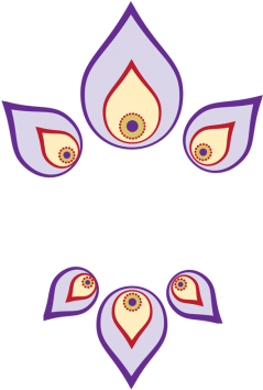 Rangoli Mandala Design Title Bacground Frame, Colorful - Rangoli Design Png (360x360), Png Download