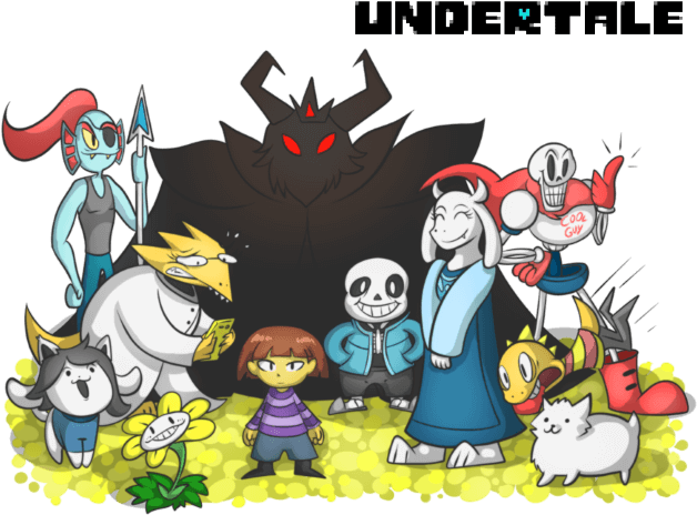 To Undertale Coloring Pages - Undertale Characters In Color (648x550), Png Download