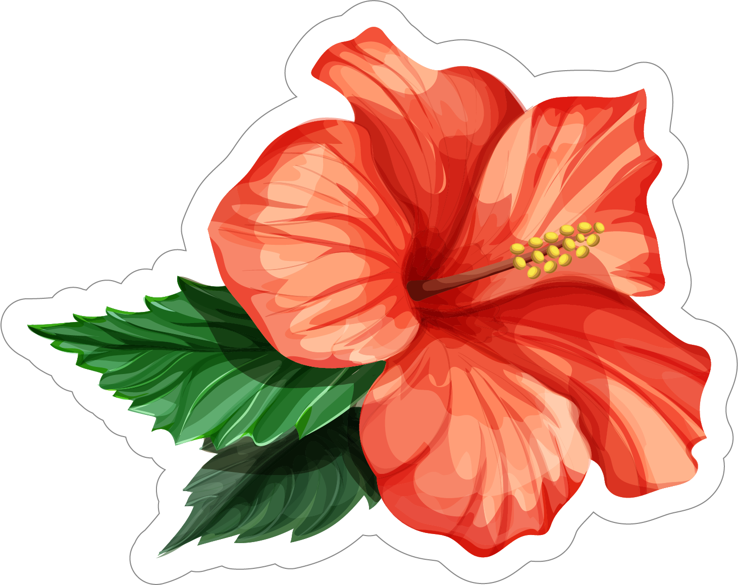 Hibiscus Flower Blue (1462x1159), Png Download