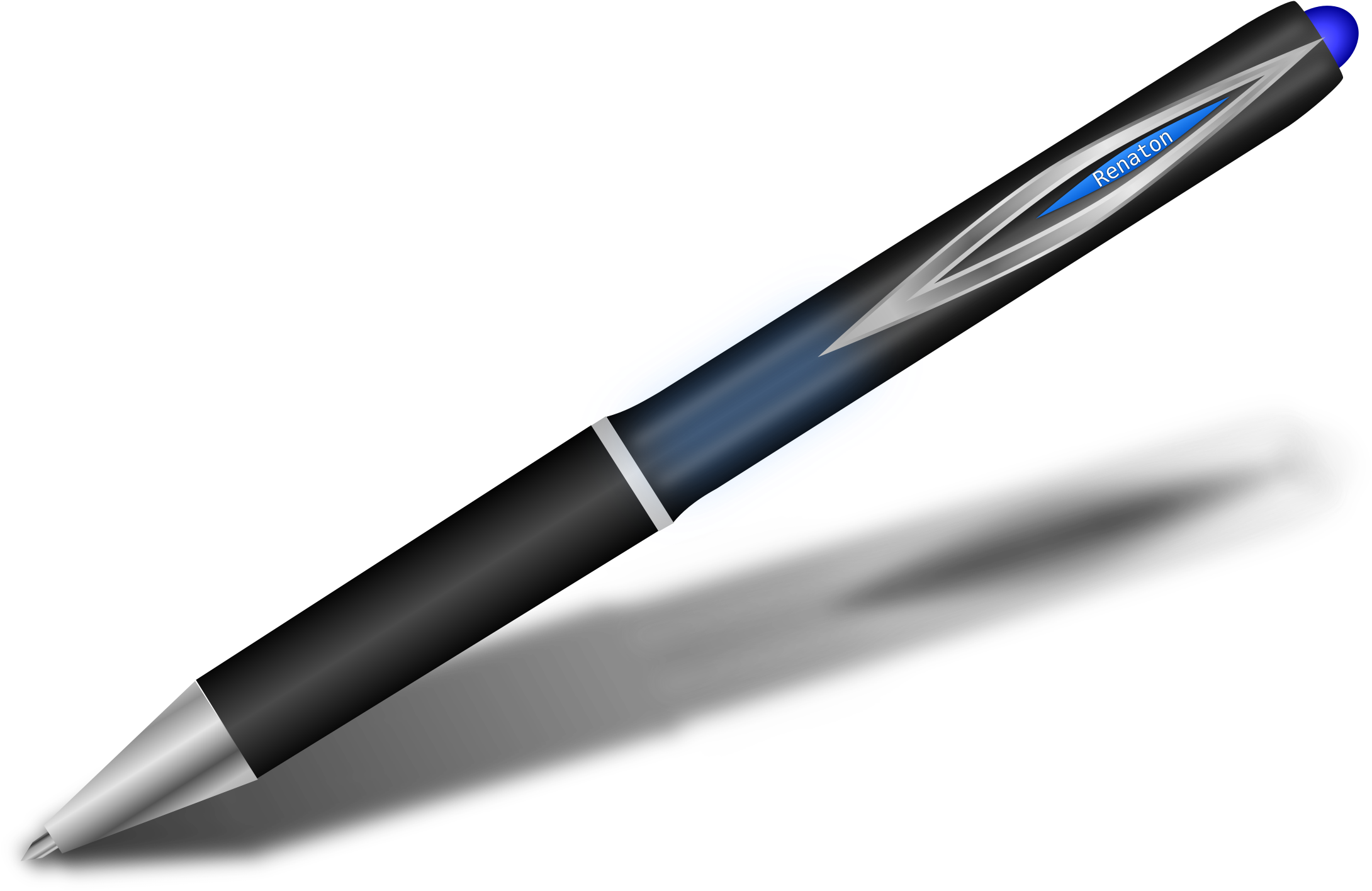 Transparent Backgrounds Pen - Pen Clipart No Background (2400x1500), Png Download