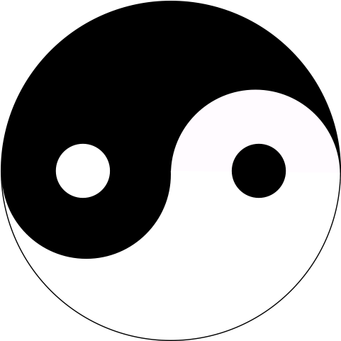 Yin Yang Png Transparent Image - Yin Yang Png Transparent (500x500), Png Download