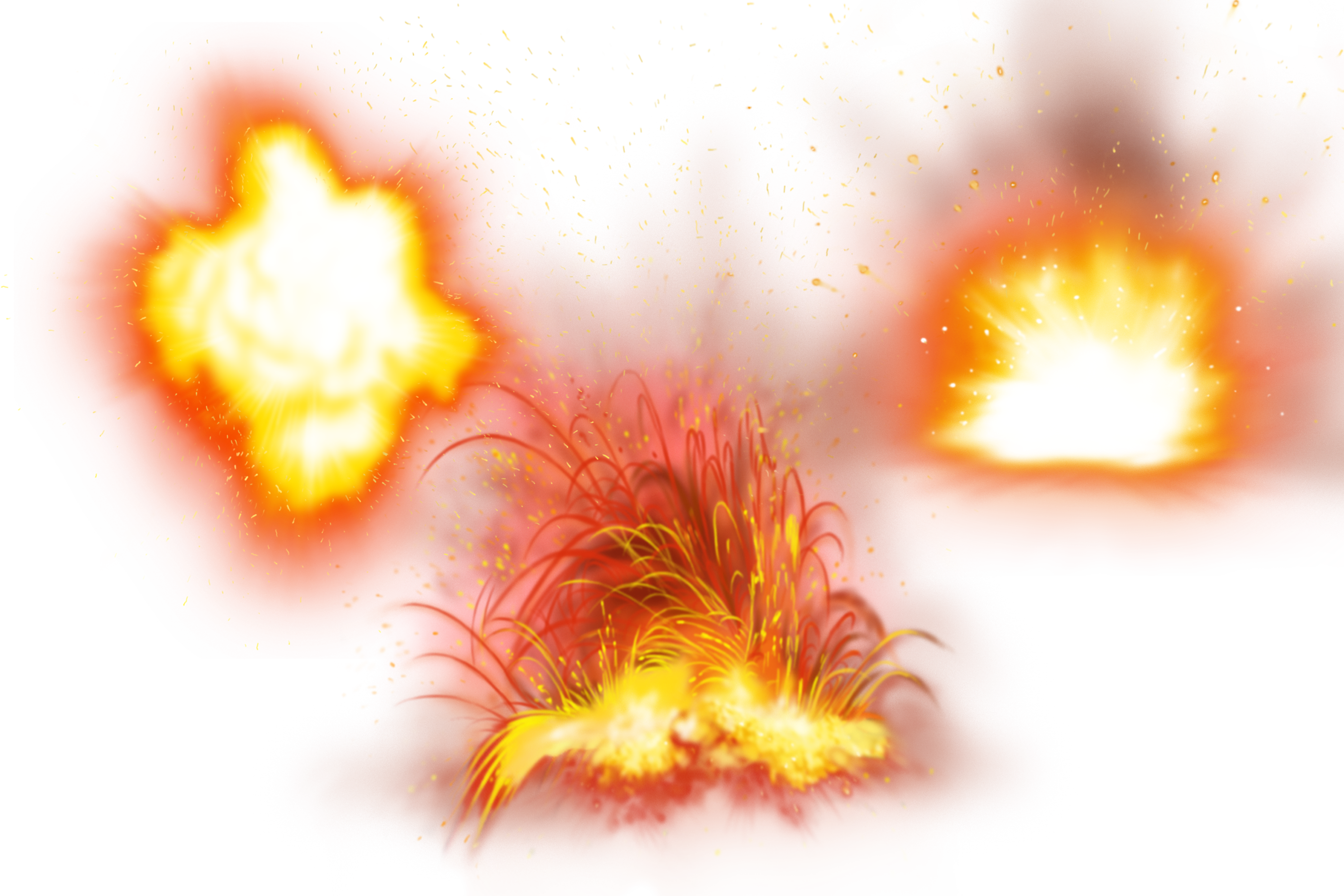 Flame Fire Explosion - Explosion (2835x1890), Png Download