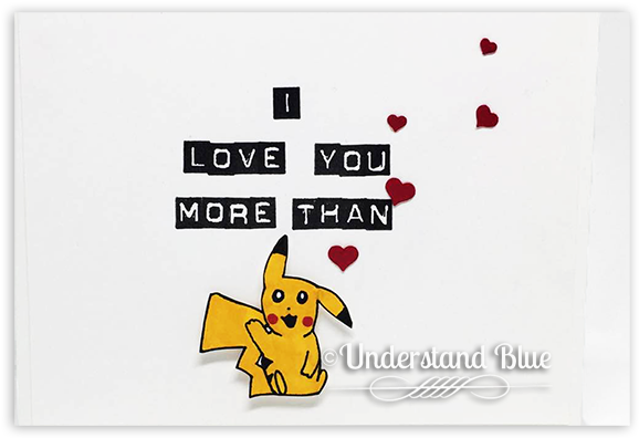 I Love You More Than Pikachu Card By Understand Blue - Cartoon (650x463), Png Download