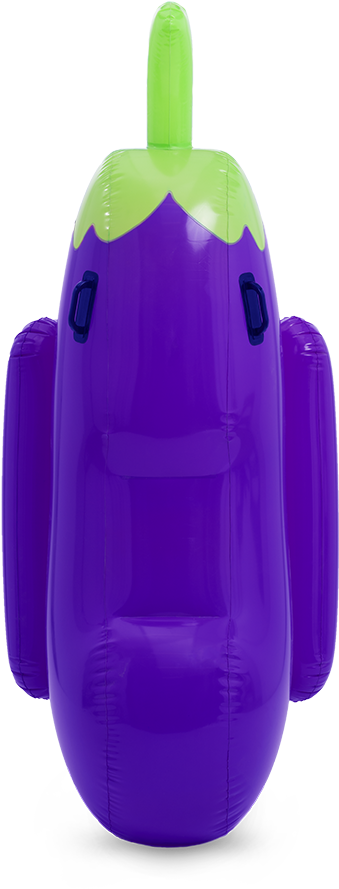 Eggplant Pool Float - Mattress (750x1124), Png Download