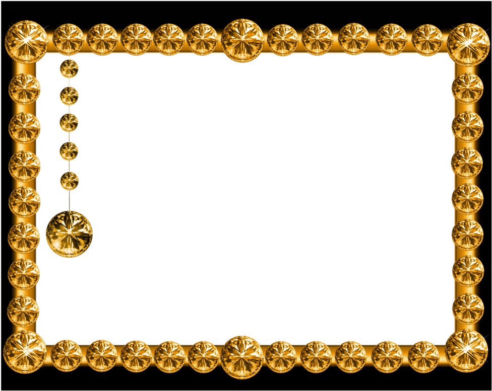 Png Gold Frame - Golden Frames Design Png (1001x799), Png Download