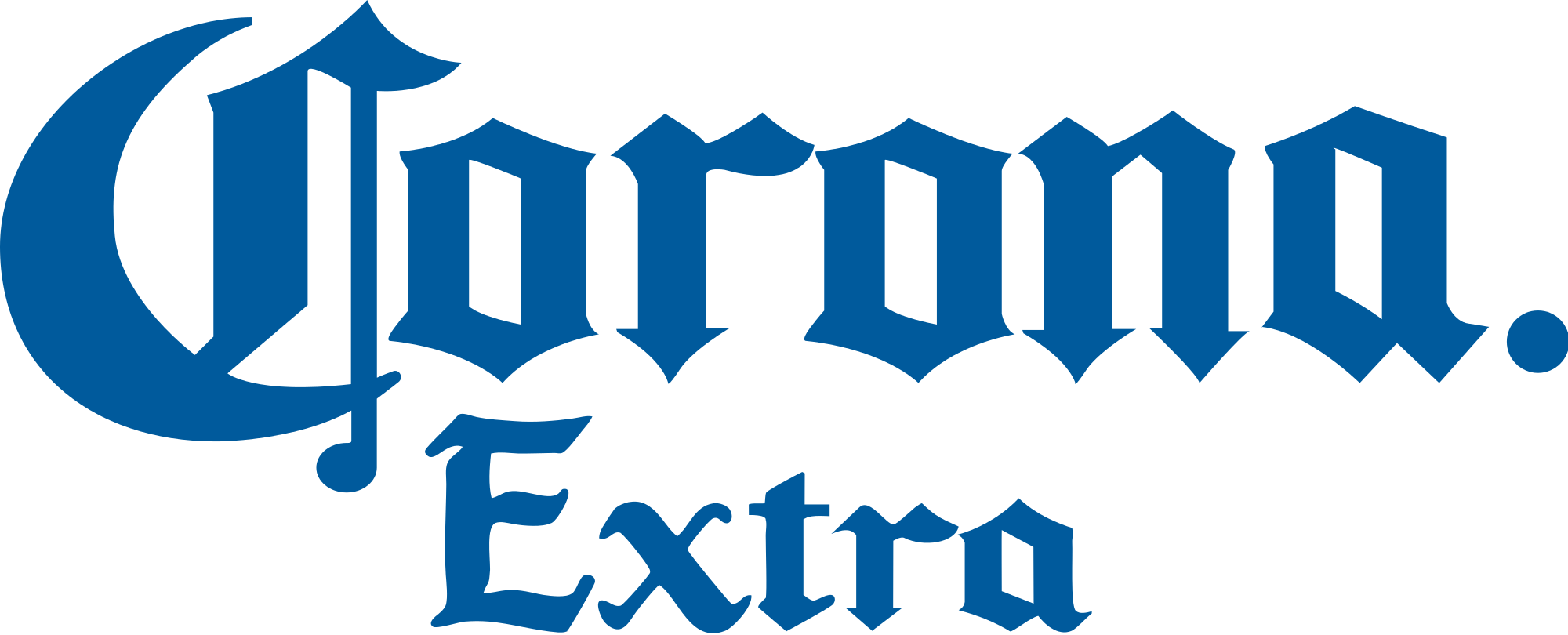 Open - Corona Extra Beer - 24 Pack, 12 Fl Oz Bottles (2000x810), Png Download