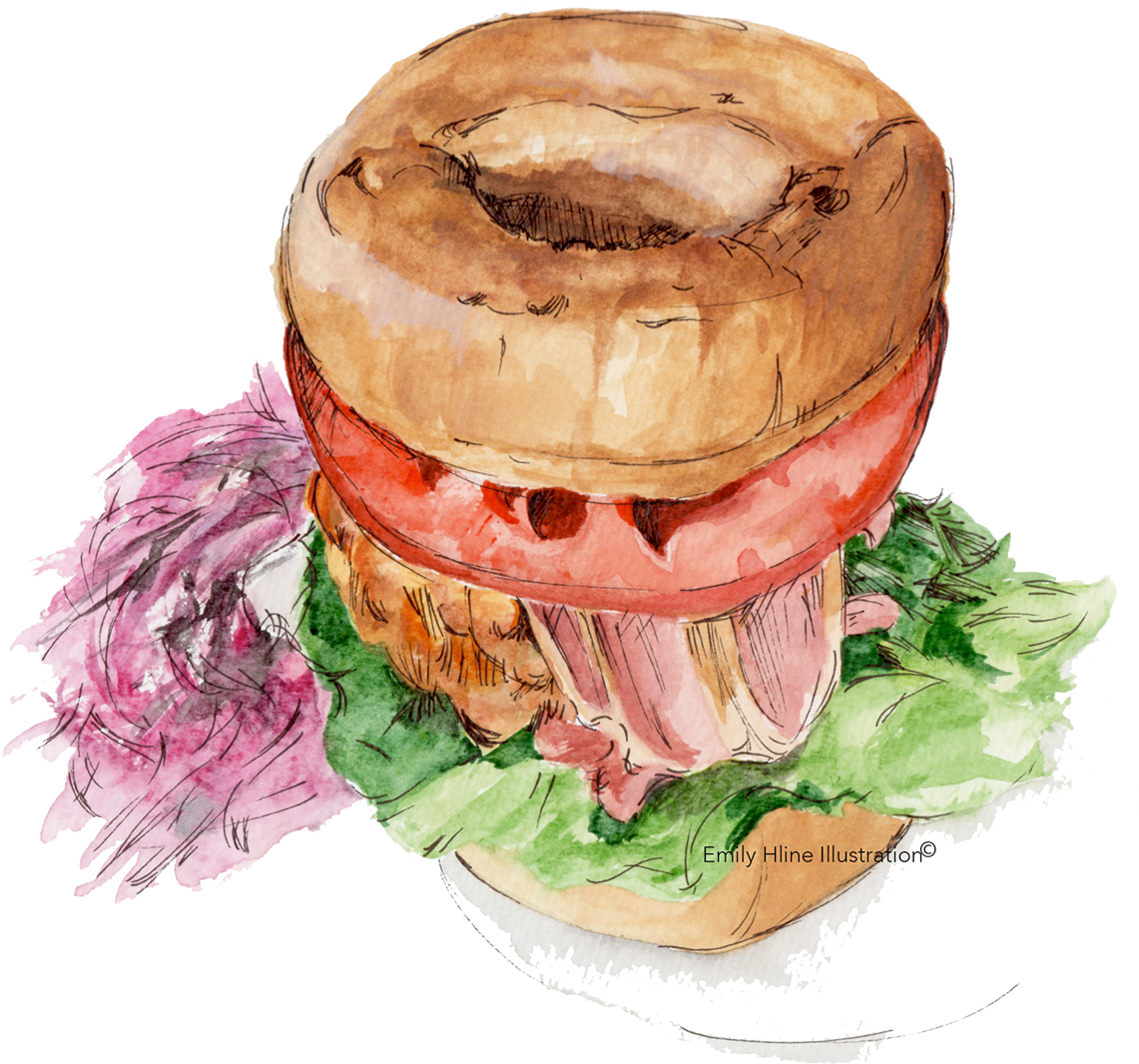 Food Illustration On Behance - Turkey Ham (1200x1135), Png Download