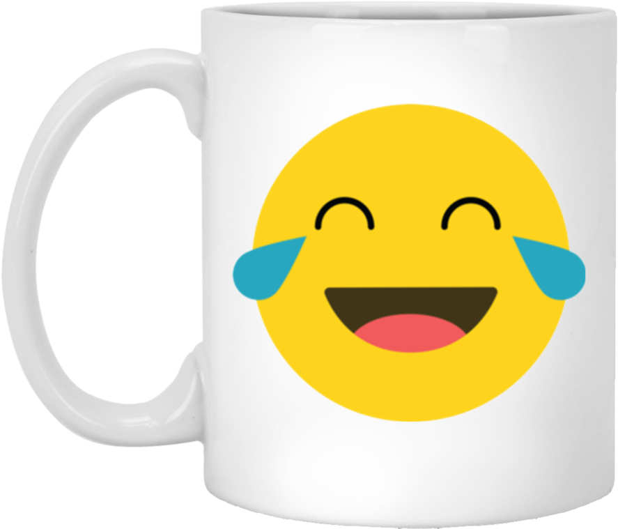 Laughter Crying Emoji - Nightmare Before Coffee Mug (900x900), Png Download