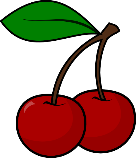 Cherry Clip Art Free - Cherry Clip Art (465x540), Png Download