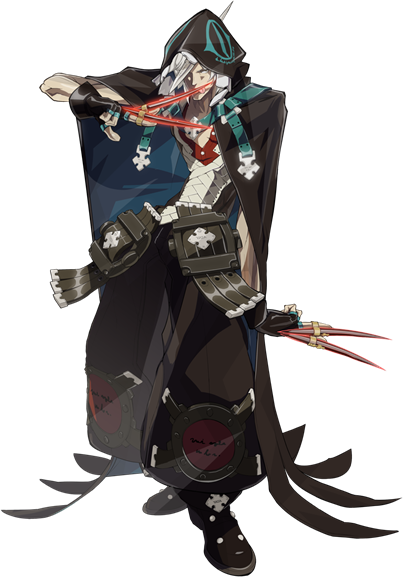 Ggxrd-r Raven Portrait - Raven Guilty Gear Png (403x577), Png Download