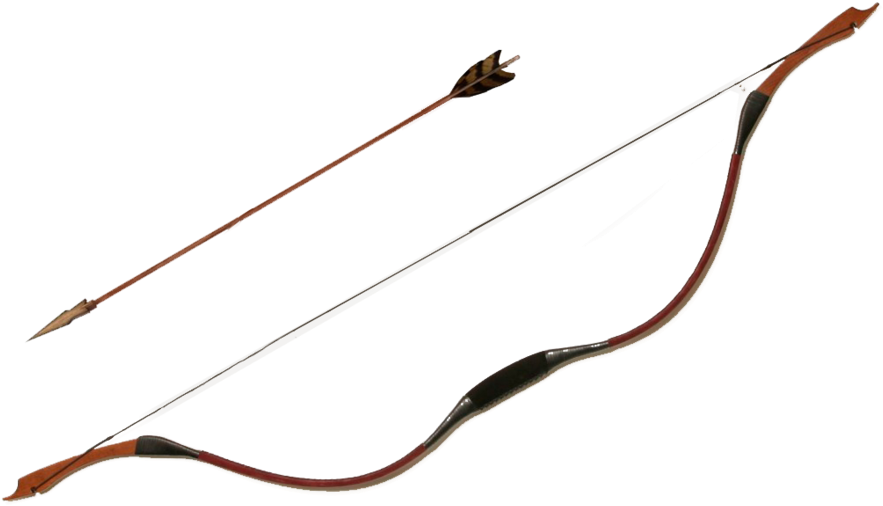 Arrow Bow Png - Bow And Arrow (900x563), Png Download