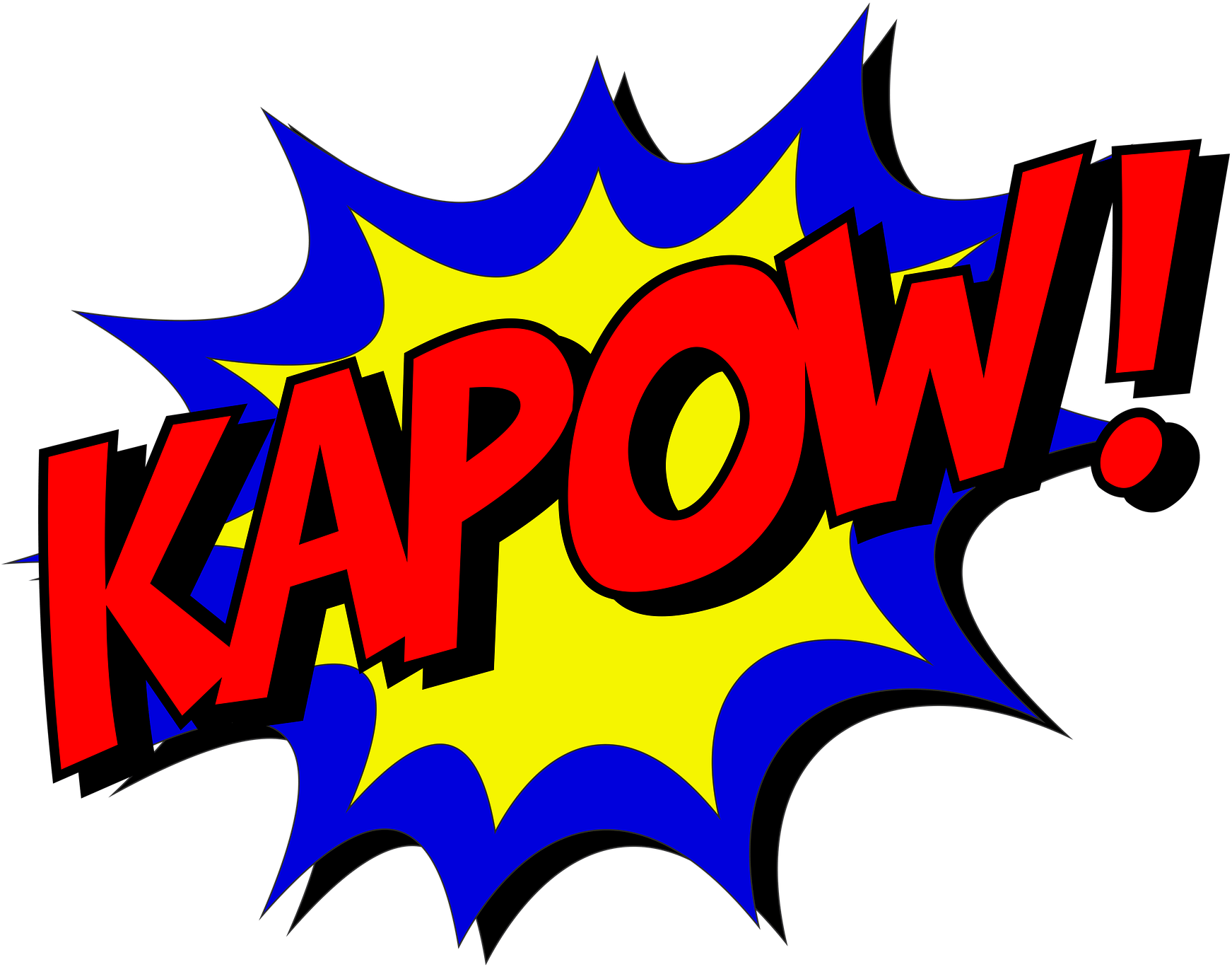 Superhero Transparent Background Png - Superhero Kapow (960x720), Png Download