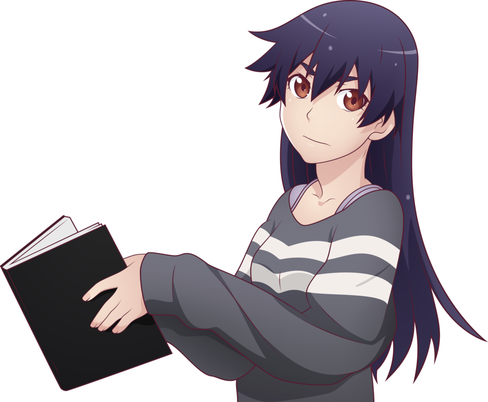 252kib, 984x811, Kanbaru Suruga By Phluxxor-d8xcnah - Monogatari Kanbaru (984x811), Png Download
