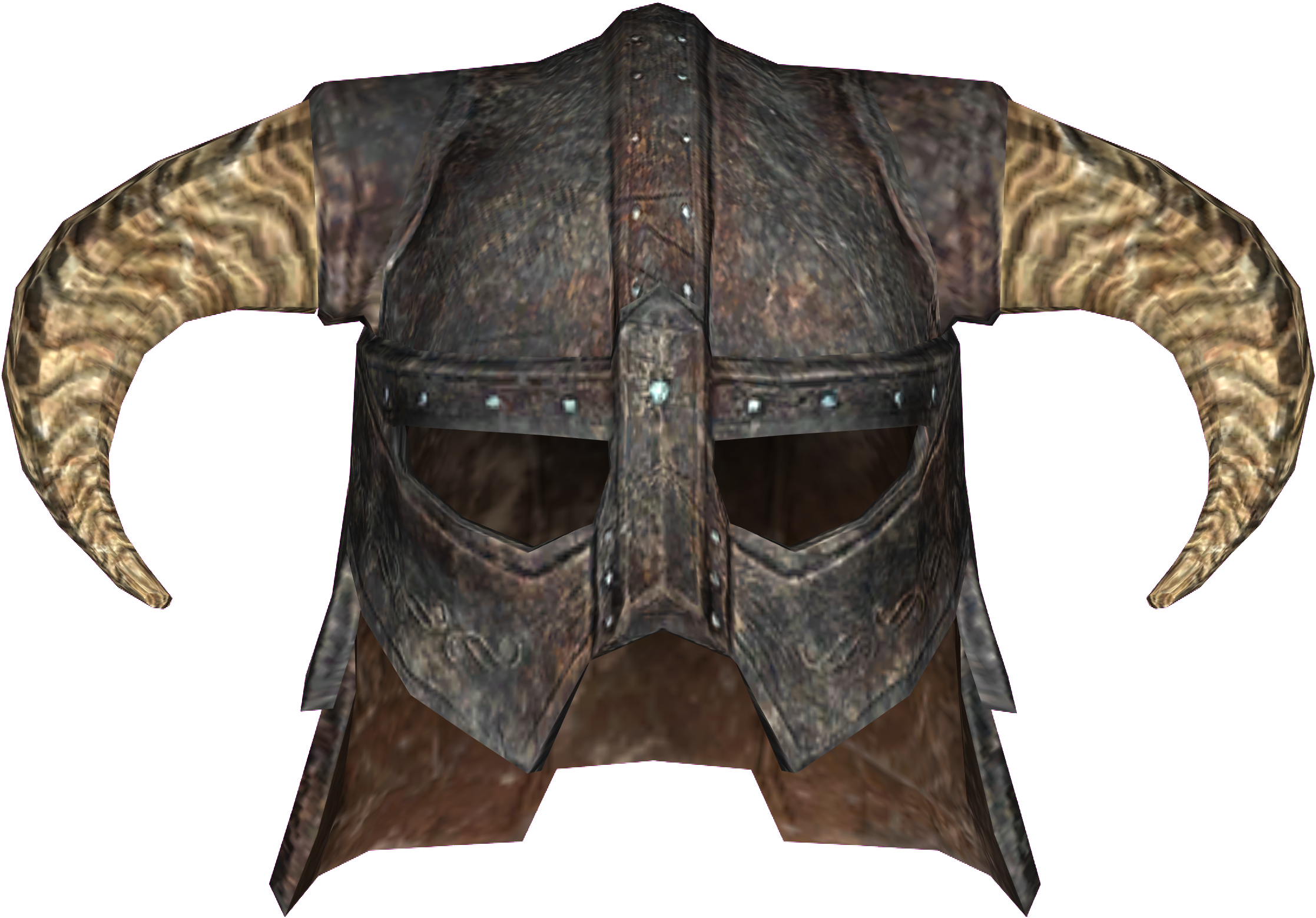 Iron Helmet - Skyrim Helmet Transparent (2296x1784), Png Download
