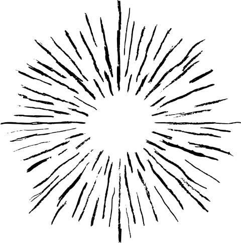 Free Png Vintage Starburst Drawing Png Images Transparent - Starburst Drawing (480x485), Png Download