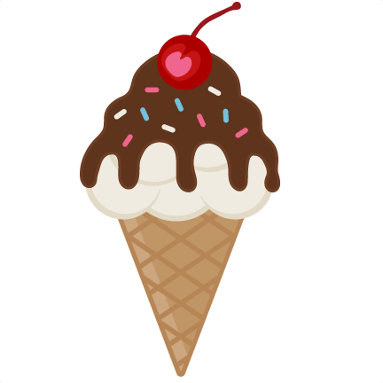 Ice Cream Cone With Sprinkles Svg Cut Files For Scrapbooking - Free Cliparts Ice Cream (432x432), Png Download