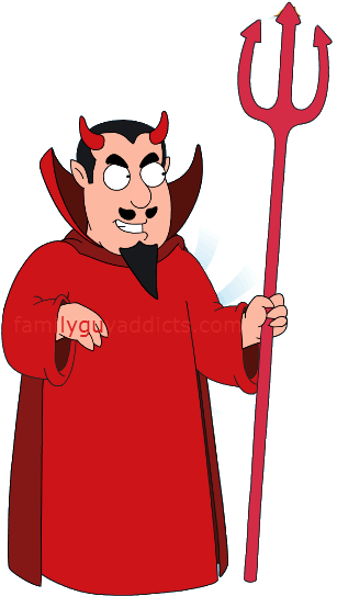 The Satan - Family Guy The Devil (320x552), Png Download