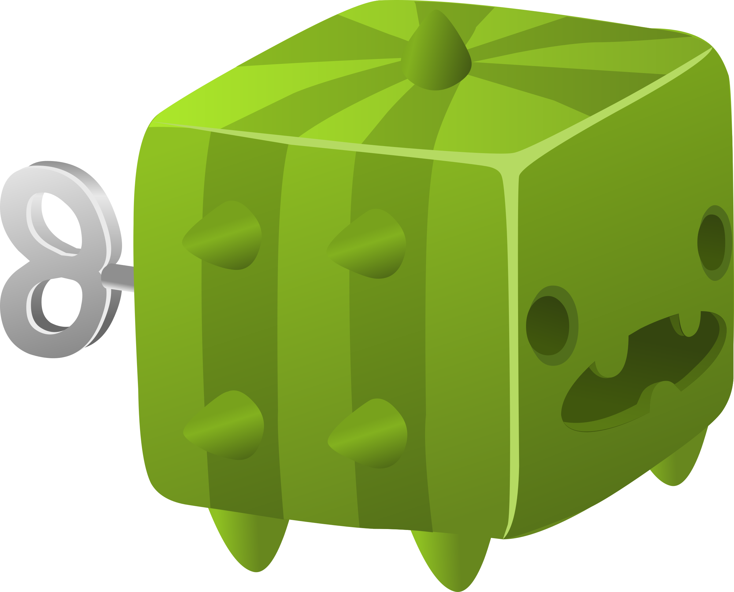 Cubimal Npc Cactus By Glitch - Cactus (2400x1937), Png Download