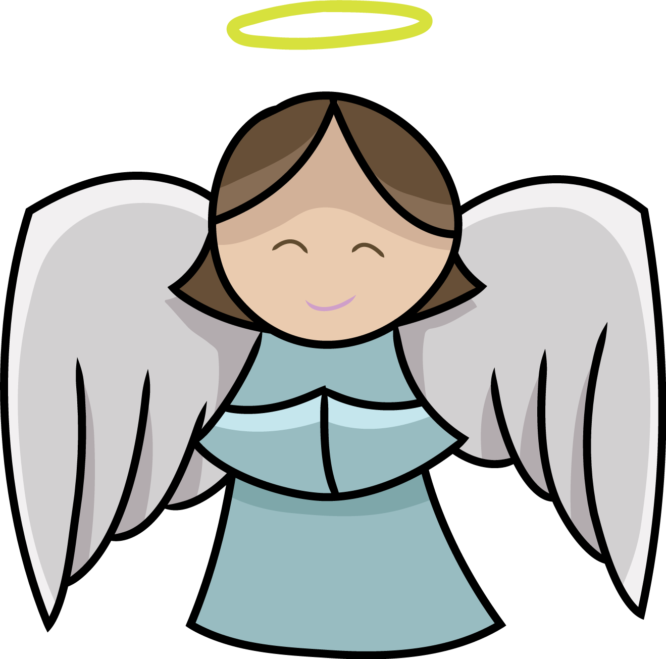 Christmas Huge Freebie Download For Powerpoint - Angel Clipart (600x594), Png Download