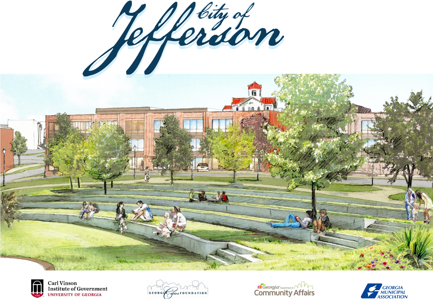 Jefferson Downtown Master Plan - City Of Jefferson Ga (1500x1060), Png Download