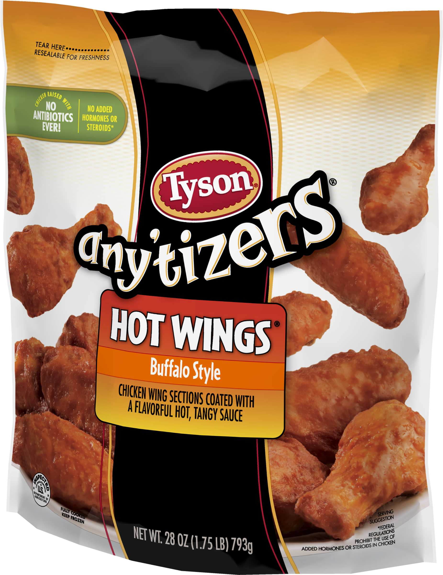 Tyson Anytizer Hot Wings (2400x2400), Png Download