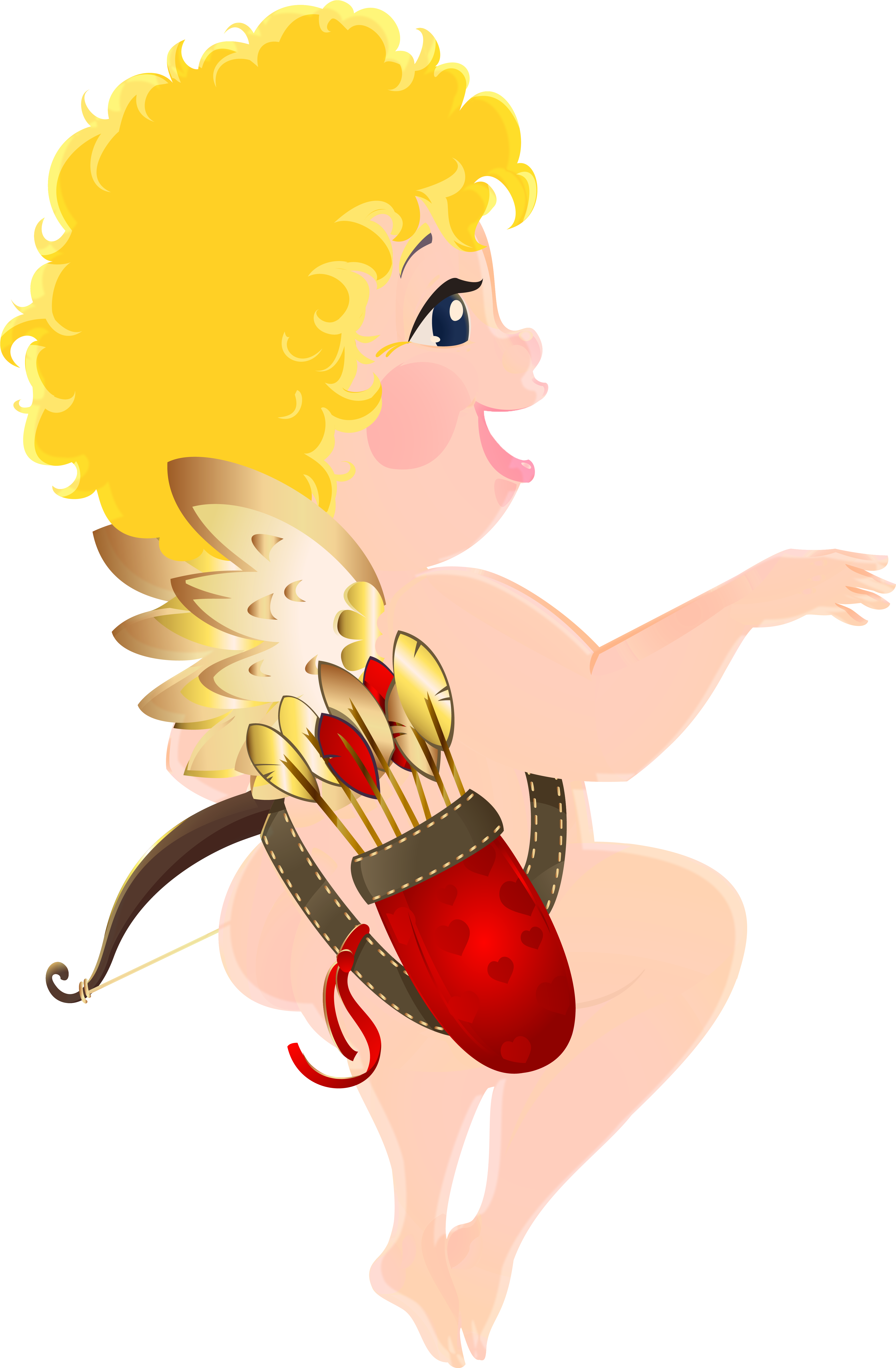Beautiful Cupid Png Clipart Image - Illustration (4178x6380), Png Download