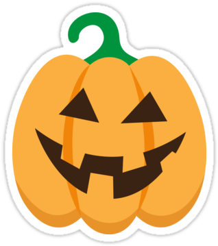 Halloween - Cute Cartoon Jack O Lantern (375x360), Png Download