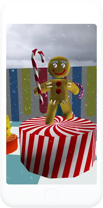 Discover - Gingerbread (358x697), Png Download